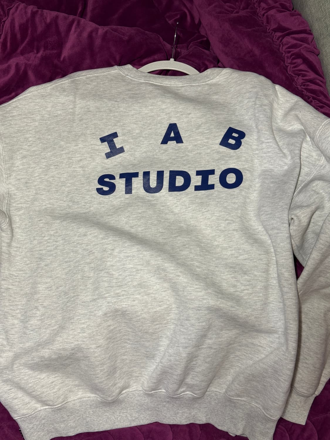 아이앱 스튜디오 라이트그레이 맨투맨 XL 상품이미지4