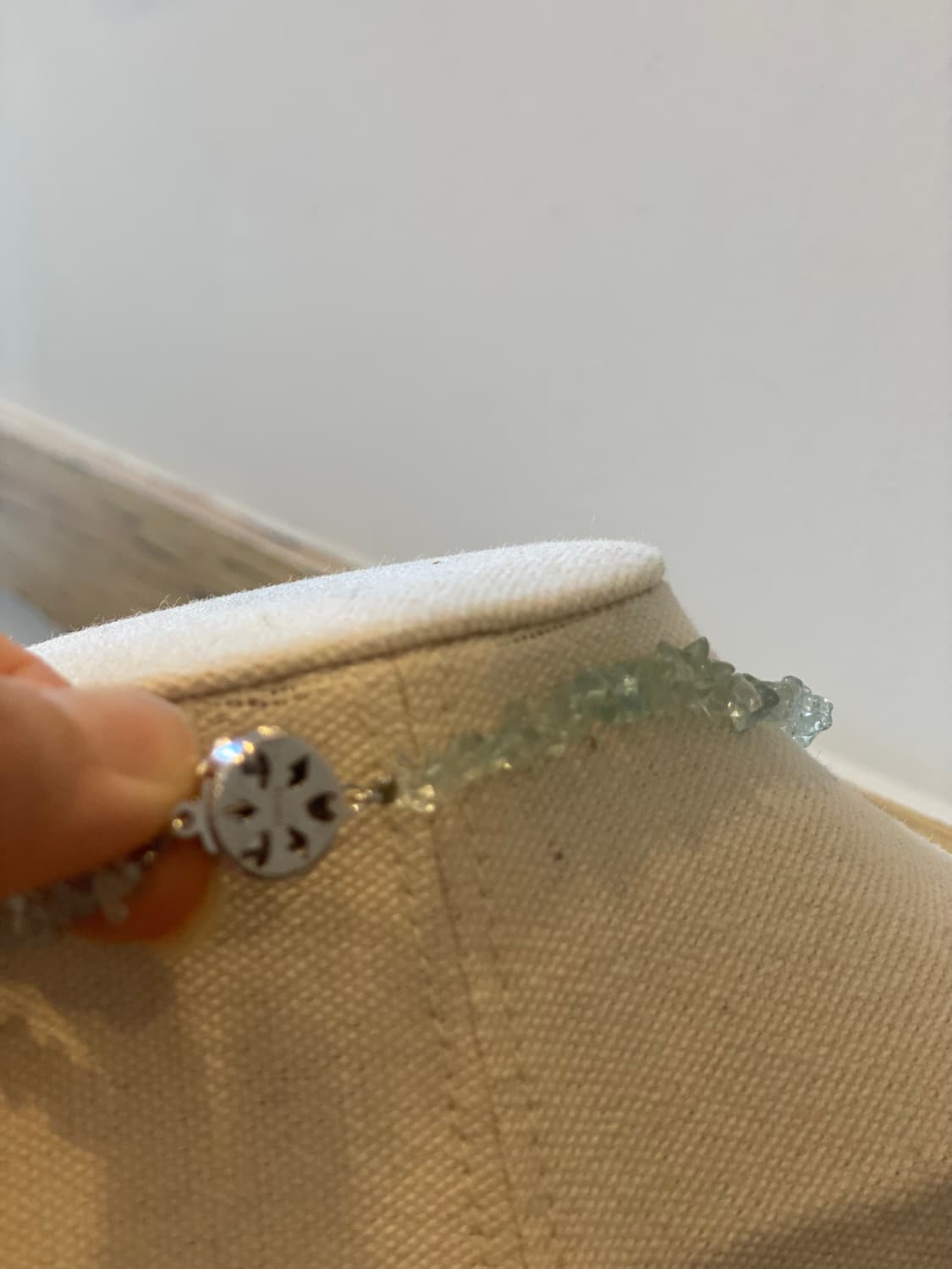 빈티지 아쿠아 블루스톤 비즈 목걸이 상품이미지6