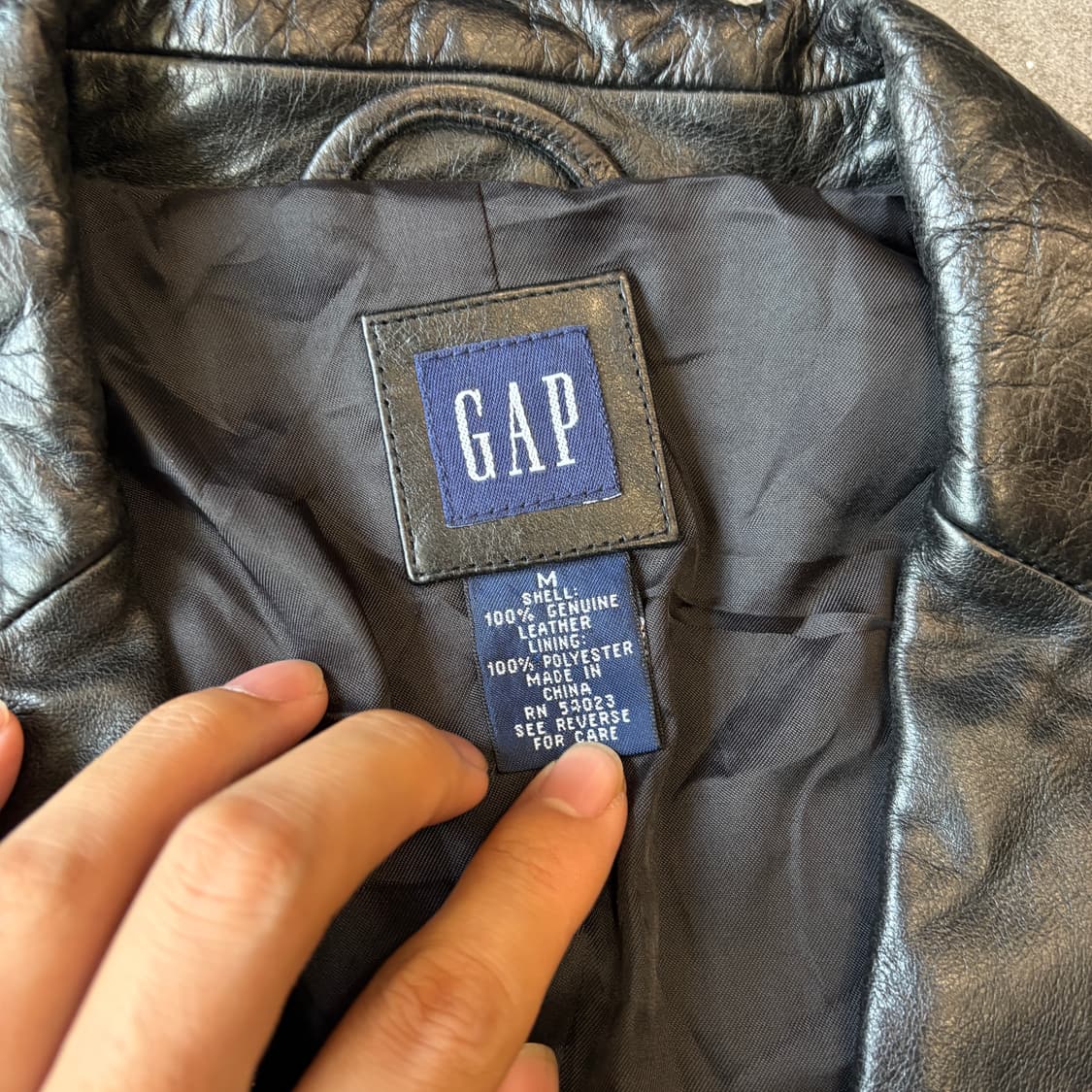 올드 갭 레더 저켓  상품이미지5