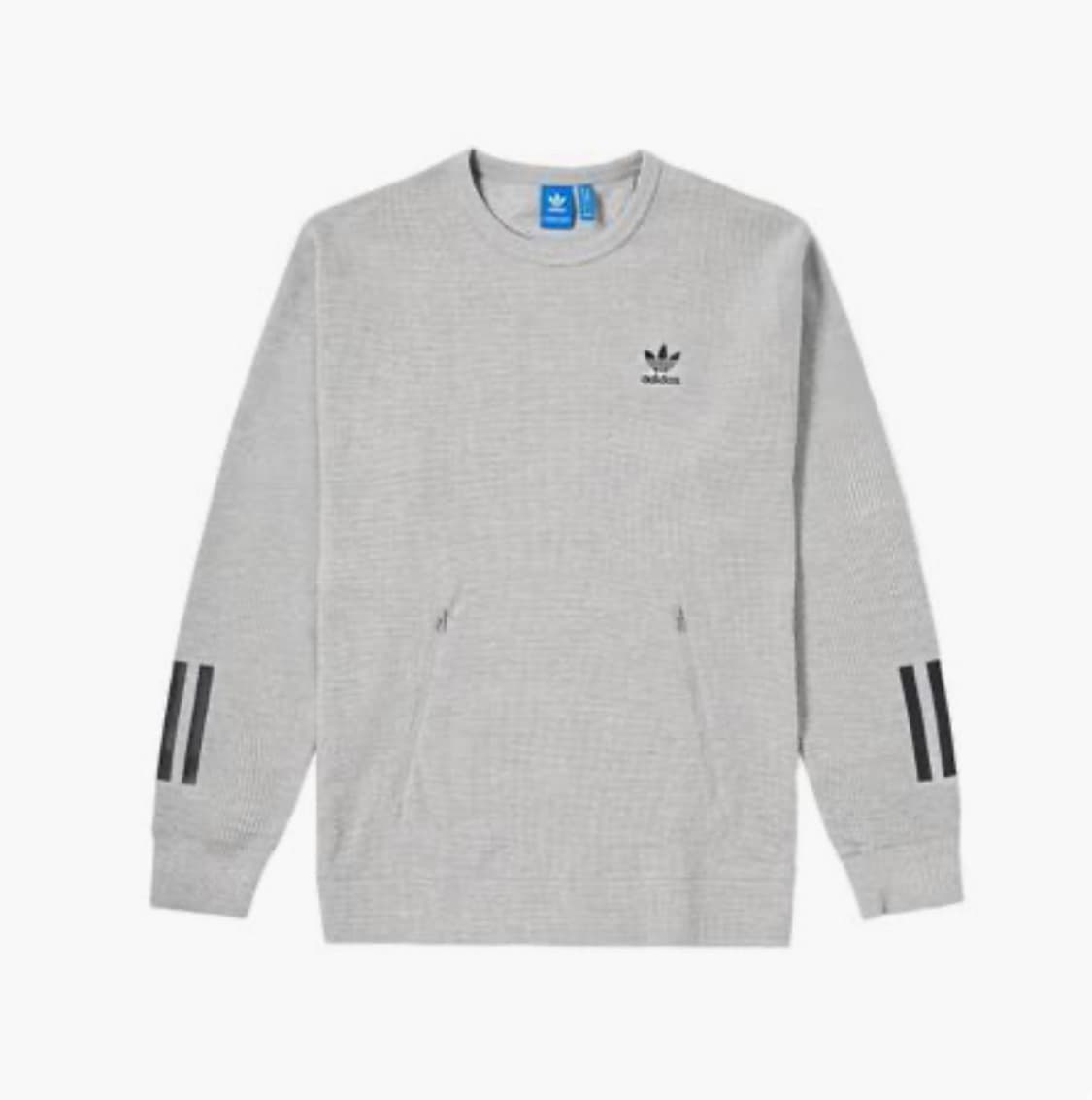 100) 아디다스 스트라이프 와플 니트 스웨터 맨투맨 티셔츠 상품이미지2