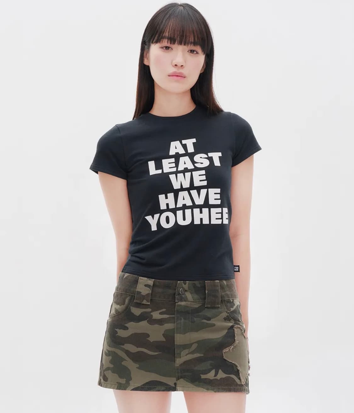 유희 LETTERING T-SHIRT 반팔 black 상품이미지3