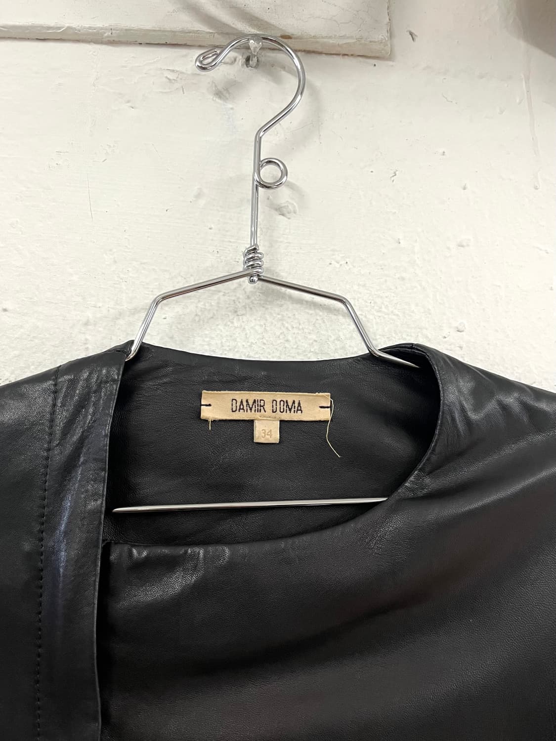 다미르도마 드레이핑 램스킨 레더 자켓 상품이미지2