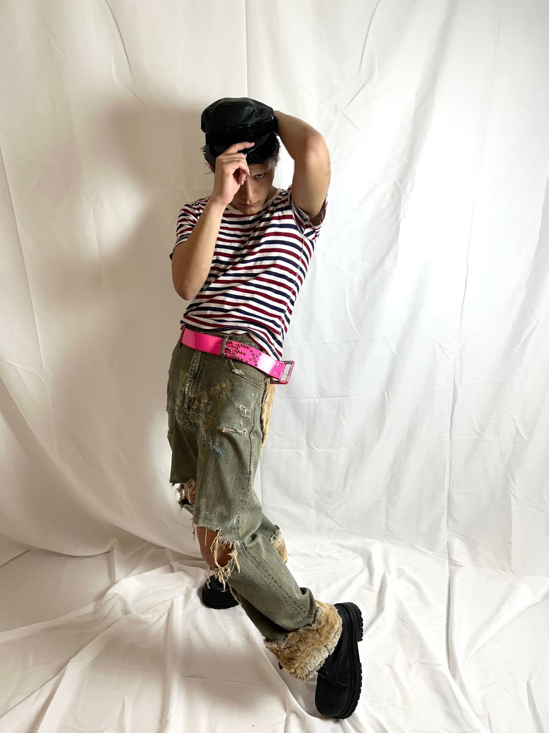 Wrangler Fur Detail Denim Pants 상품이미지3