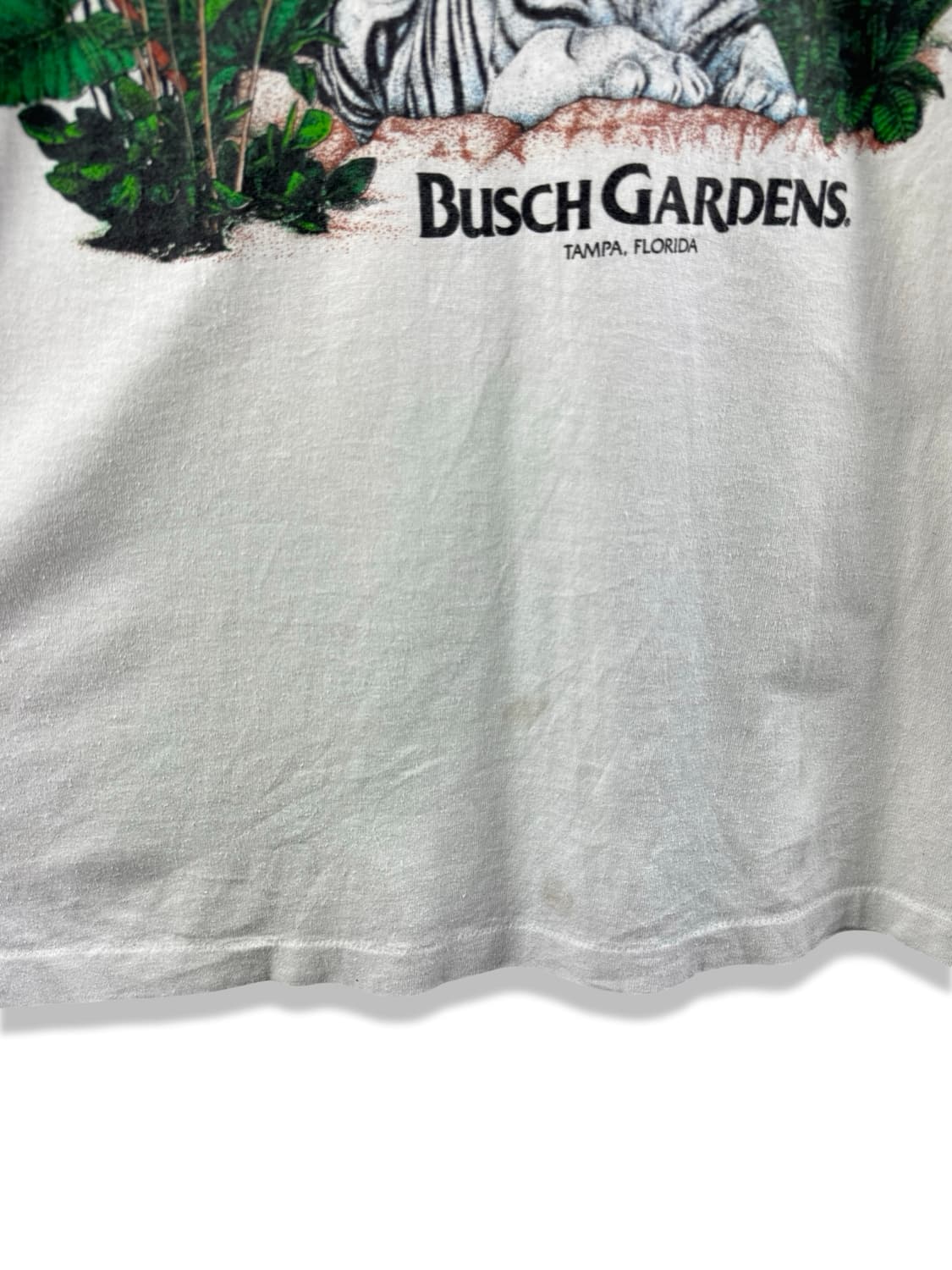 90S 미국생산 백호 프린팅 싱글스티치 티셔츠2463 상품이미지3