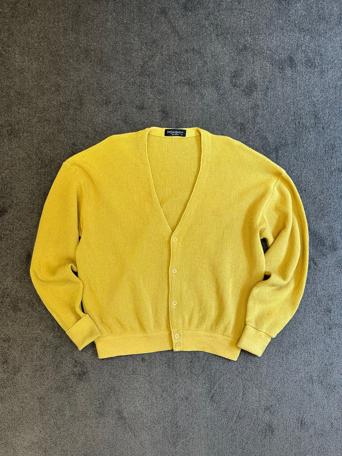 Yves Saint Laurent 옐로우 가디건 100 상품이미지1