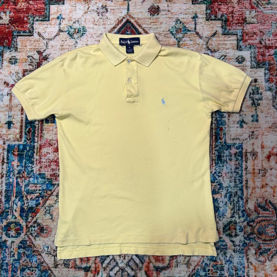 [S] 폴로 랄프로렌 옐로우 카라 반팔 상품이미지1