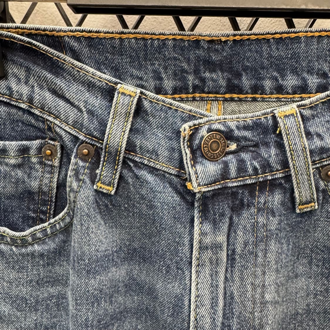 90s 리바이스 505 데님 팬츠 일자핏 중청 상품이미지5