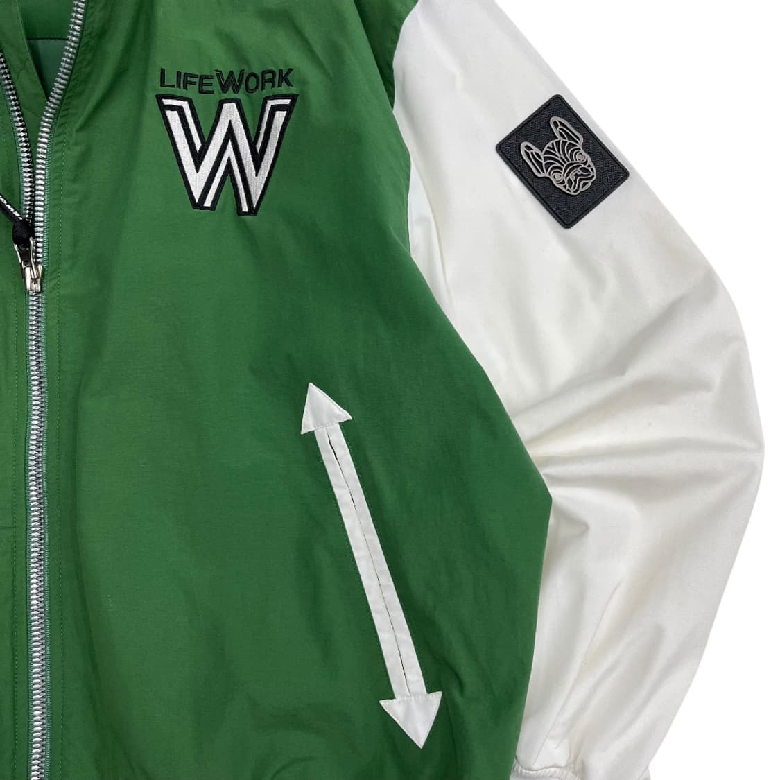라이프워크 힙 도그 그린 바시티 자켓 M ( 발매가 199000원 ) 상품이미지7