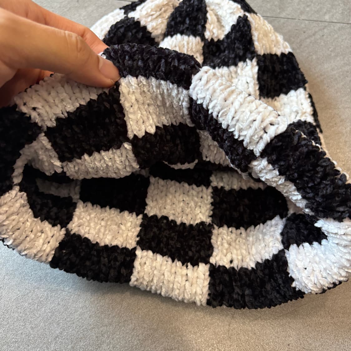 스투시 크로쉐 체커드 비니 상품이미지2