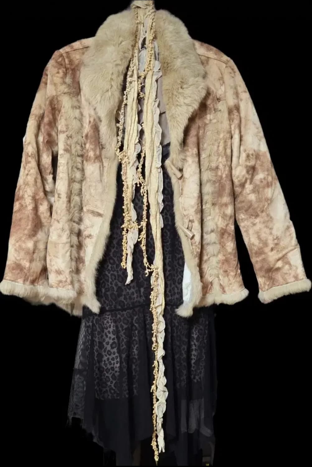 빈티지 페미닌 모리 호피 레이어드 세트 보헴서 쓰리타임즈 스컬프터 플노팔 상품이미지1