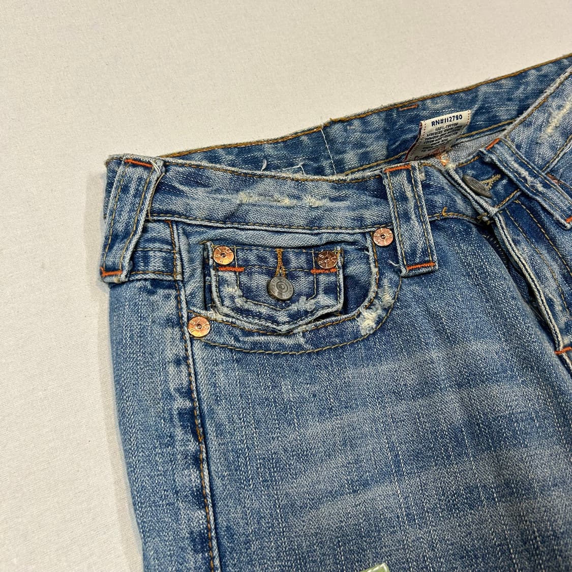 28inch) 트루릴리전 패치워크 부츠컷 데님 청바지 상품이미지8