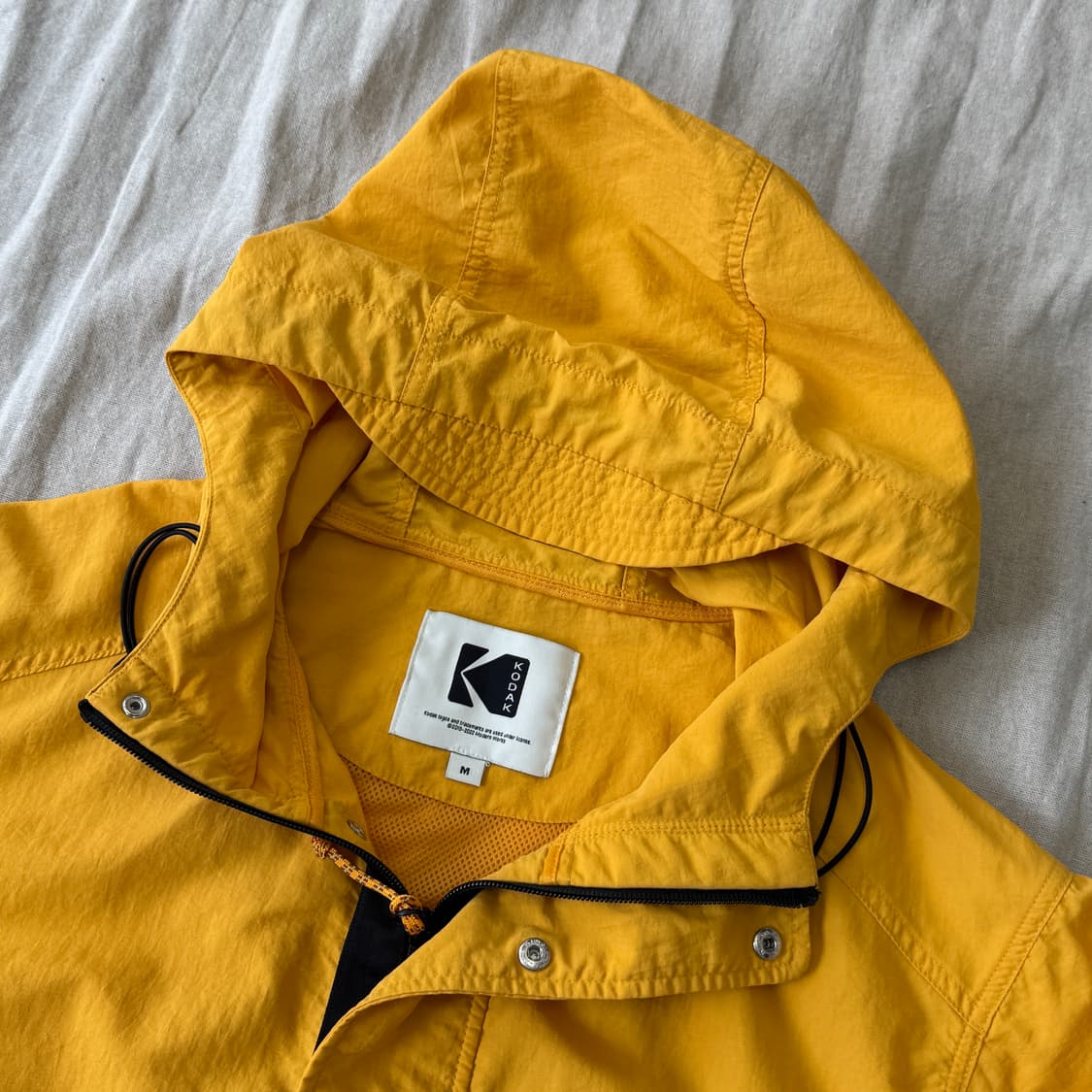 코닥 나일론 노란색 바람막이 M  상품이미지5