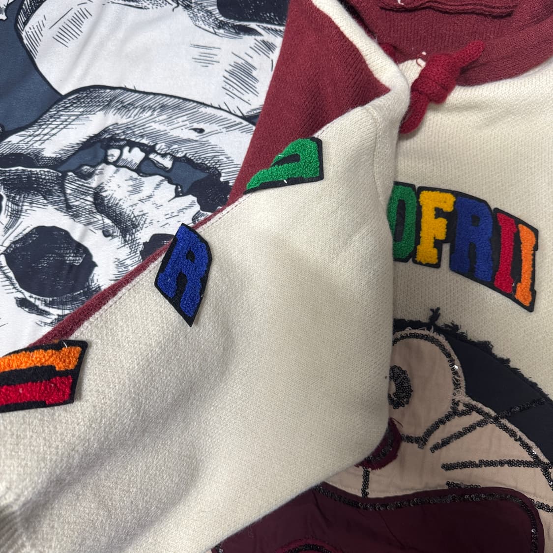 일본빈티지 도라에몽 니트후드티 프리사이즈 상품이미지3