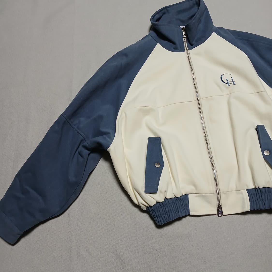 하이키클럽 콘트라스트 점퍼 자켓 집업 오버핏 상품이미지2