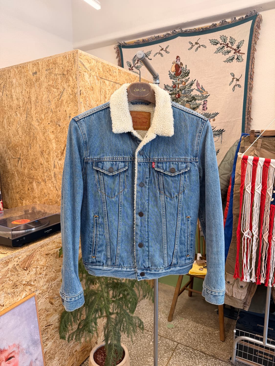 리바이스 양털 데님 자켓 S 상품이미지1