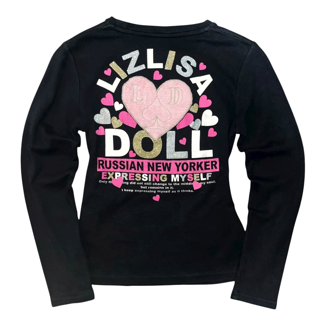 LIZ LISA doll 리즈리사돌 퍼포인트 레터링 긴팔티 키치갸루y2k 상품이미지3