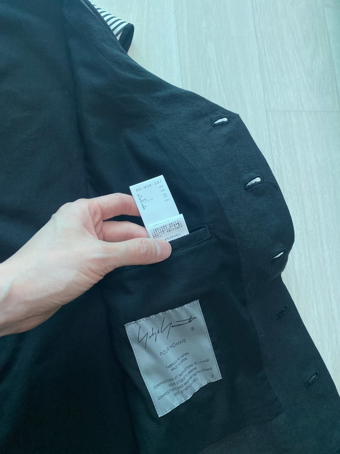 새상품)SS24 yohjiyamamoto 더블베스트 상품이미지7