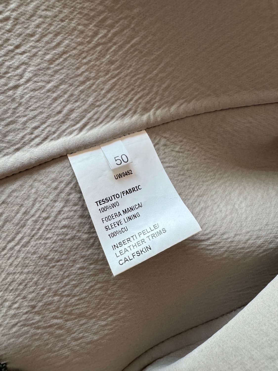 키톤 울 레더 리버서블 더블 브레스티드 코트 50사이즈 상품이미지3