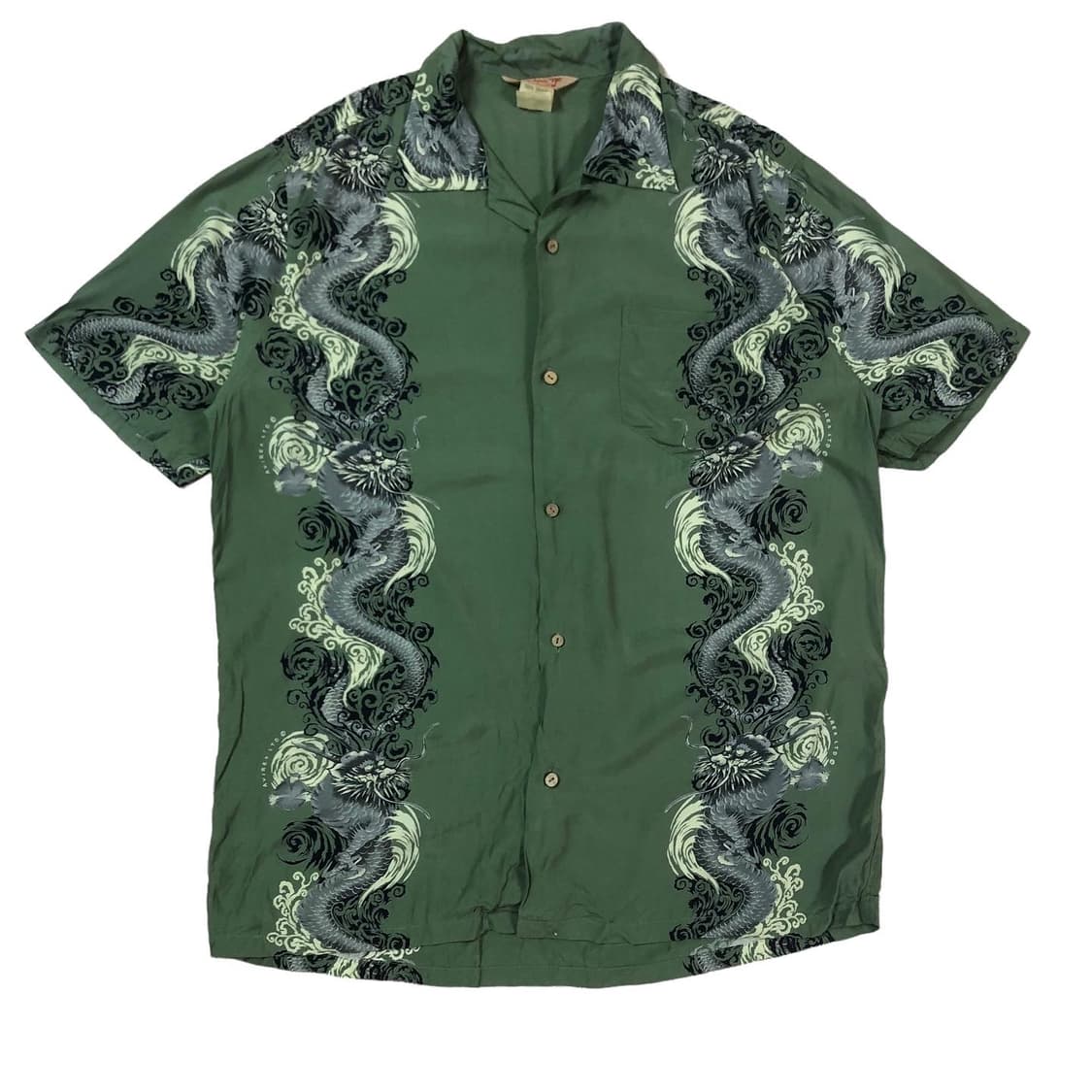 [XXL] 아비렉스 용 프린트 레이온 하와이안셔츠  상품이미지2