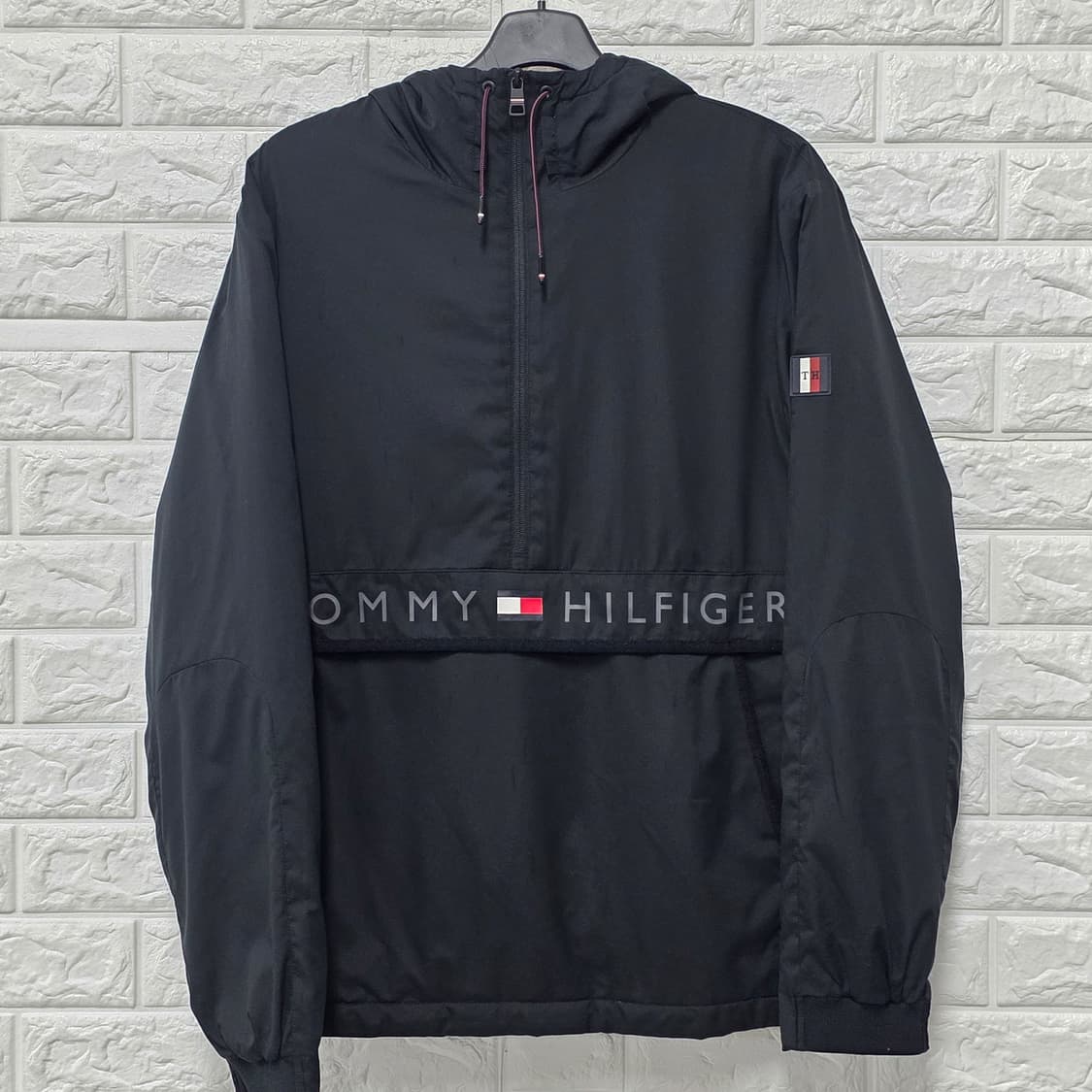 택포) 타미힐피거 블랙 기모 아노락 L 상품이미지1