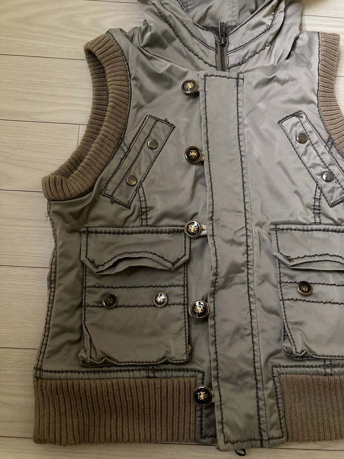 dimensional padding vest 상품이미지3