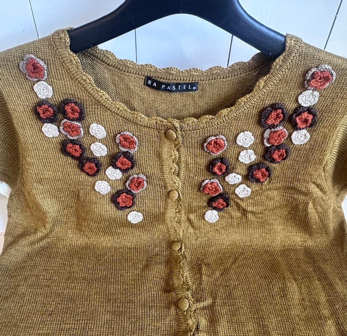 플라워 반팔 가디건 상품이미지4