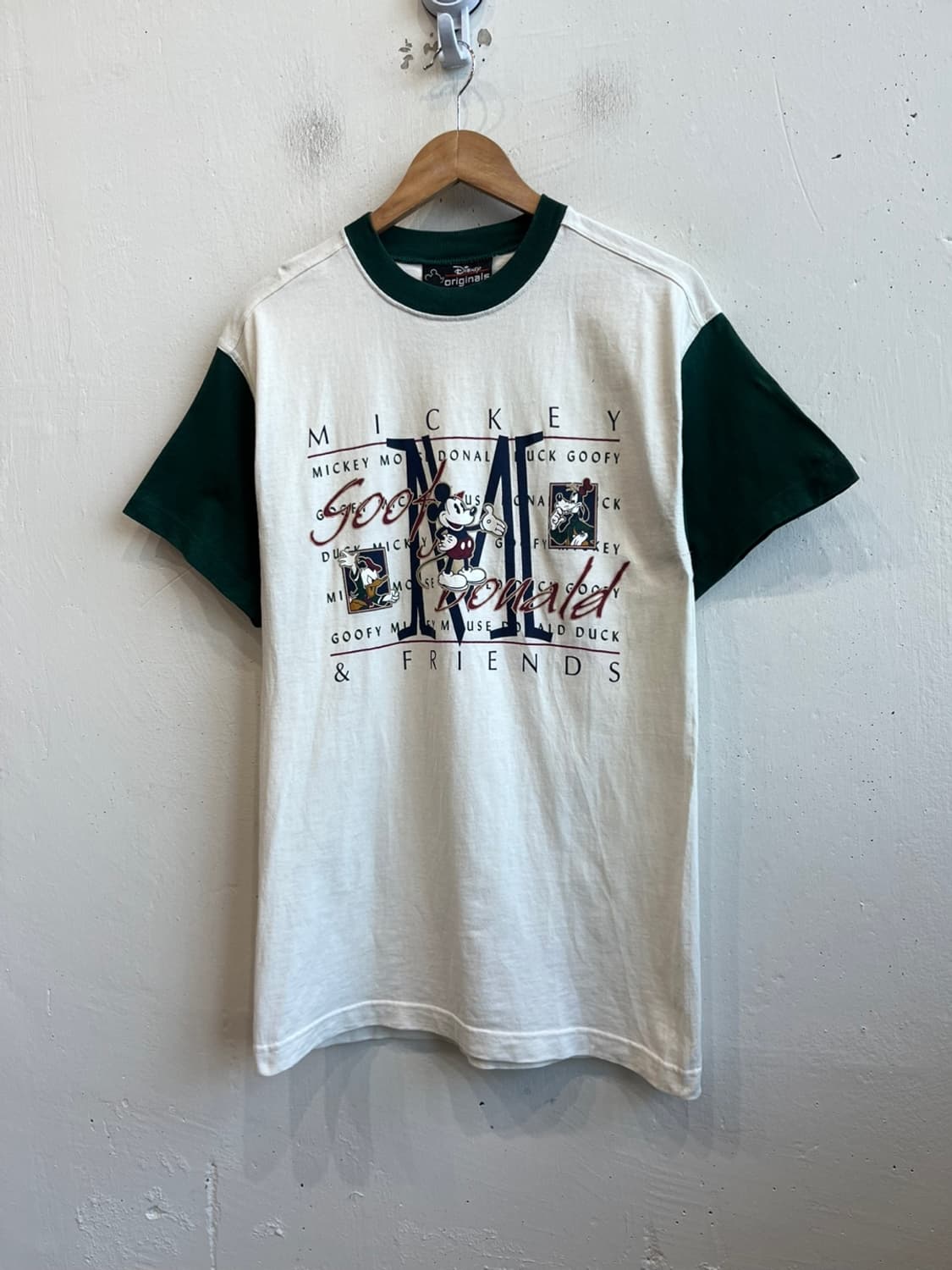 90s 디즈니 오리지널 미키 반팔 티셔츠 Made in USA 상품이미지1