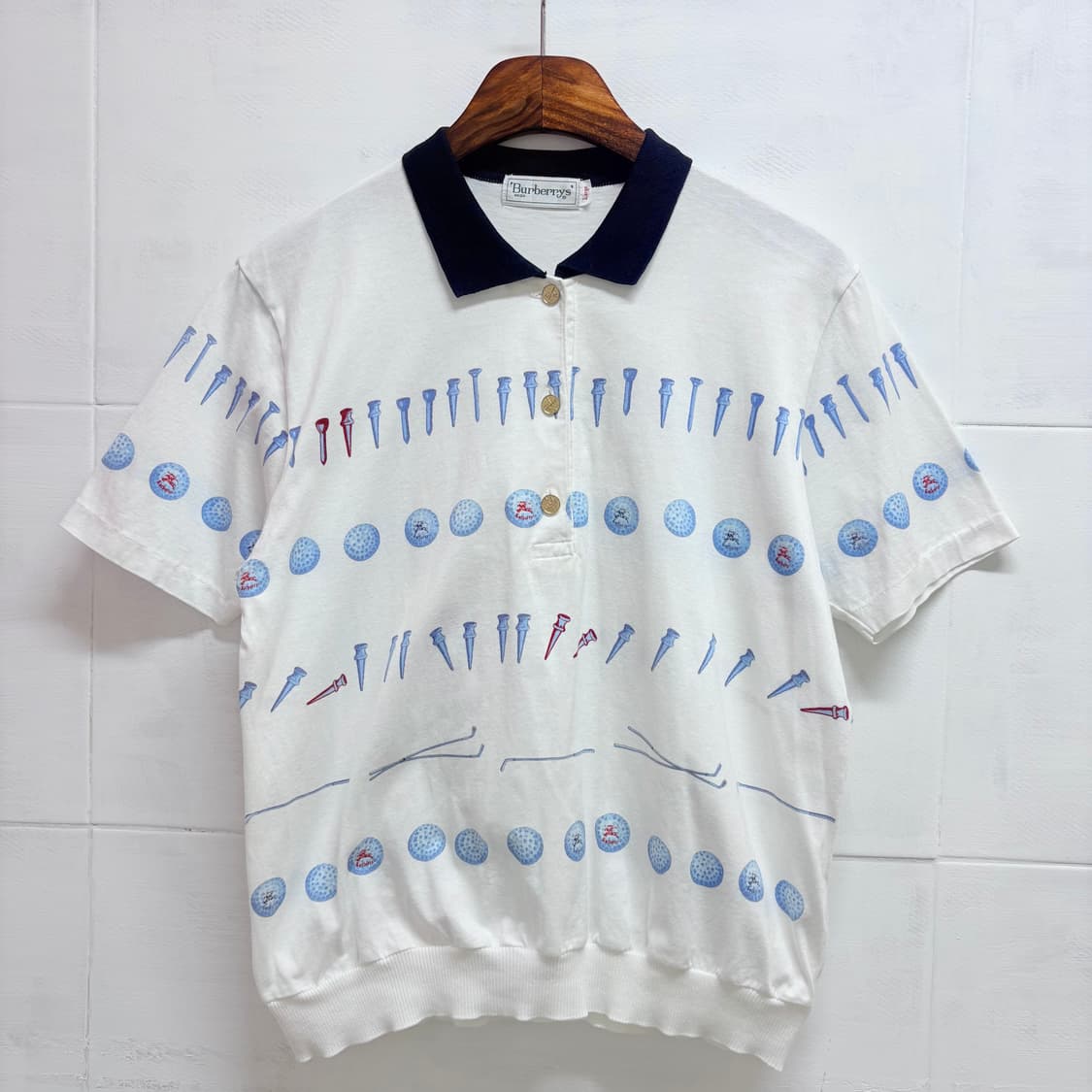 Burberry 버버리 금장 카라 PK 티셔츠  상품이미지1