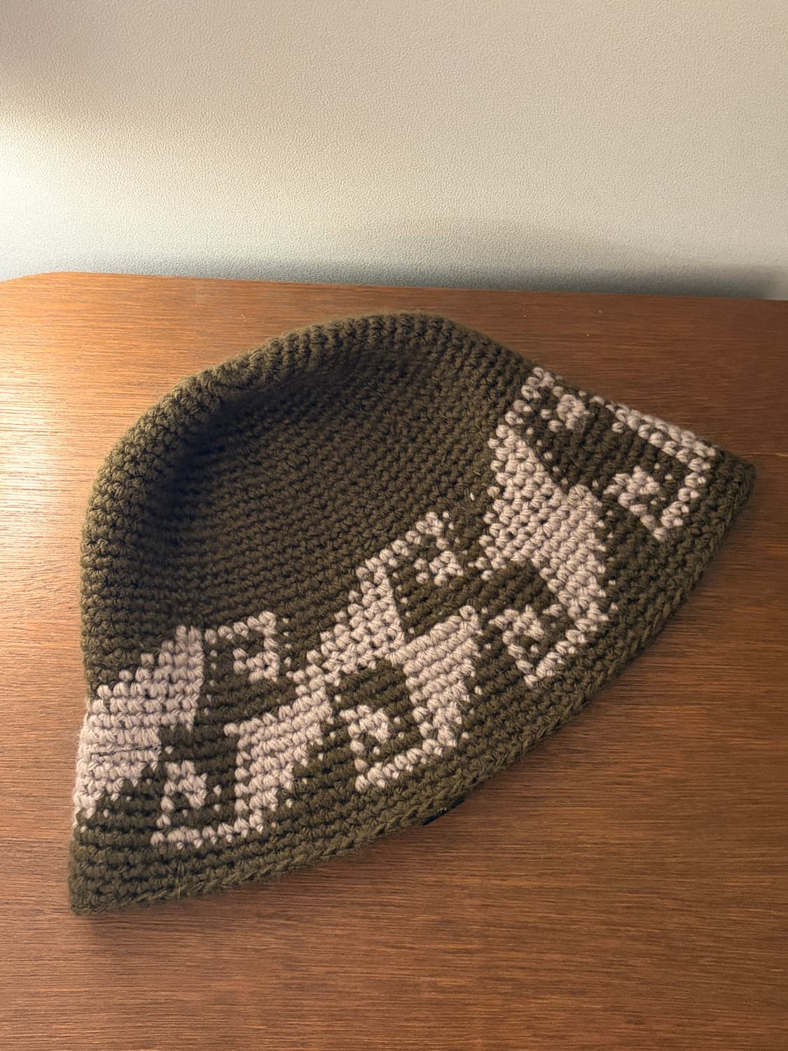 stussy 스투시 웨이브 니트 버킷햇 올리브 상품이미지2