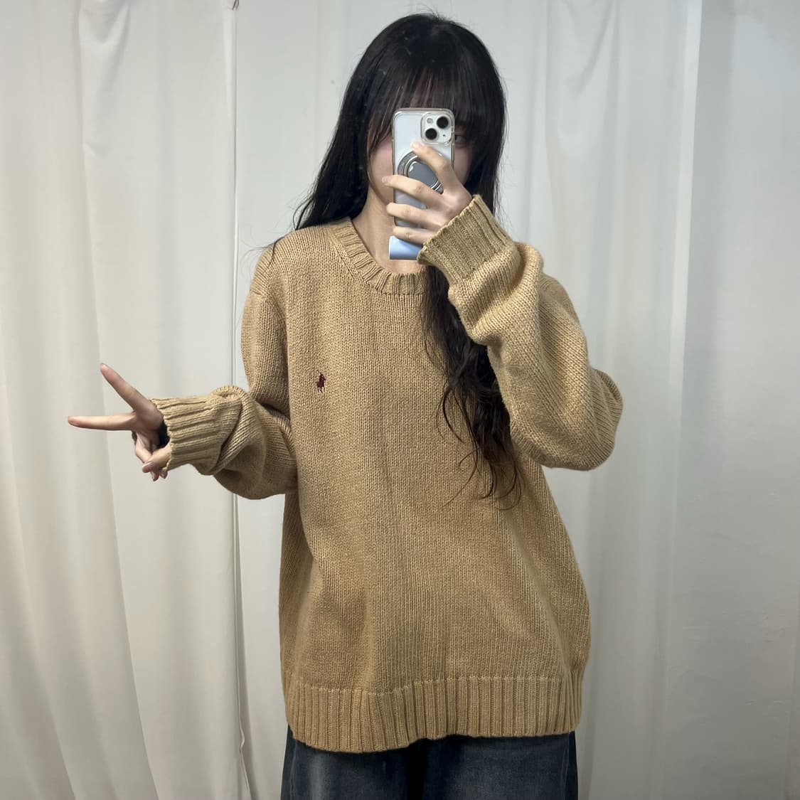 Polo Beige Knit 상품이미지2