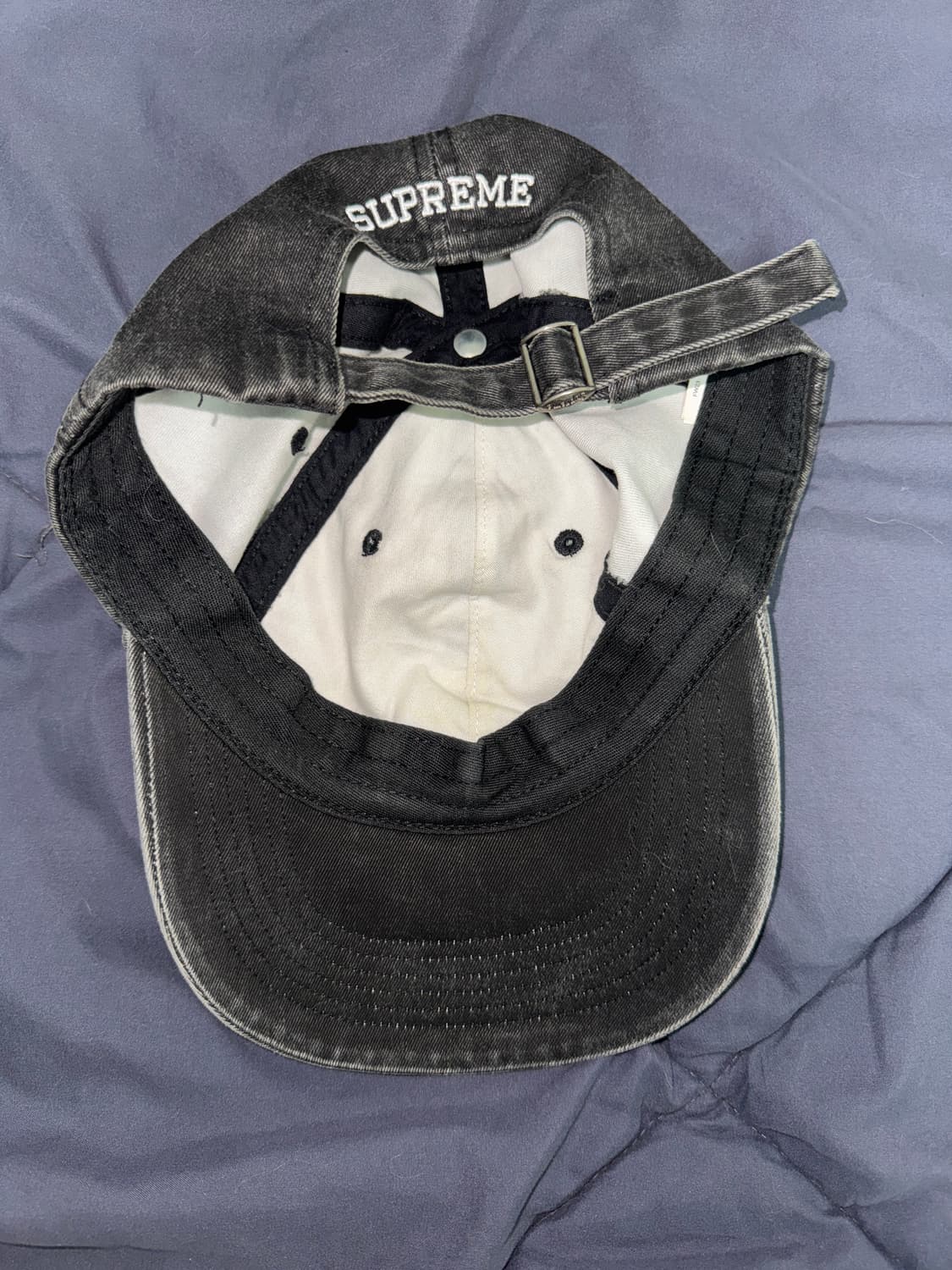 슈프림 23fw 피그먼트 블랙 S로고 6패널 볼캡 상품이미지2