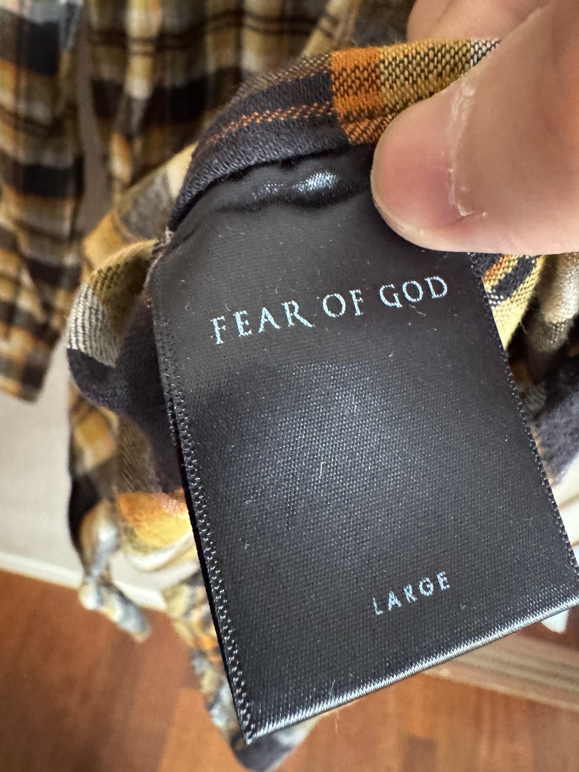 Fear of God 4th collection 플란넬 셔츠 L 상품이미지4