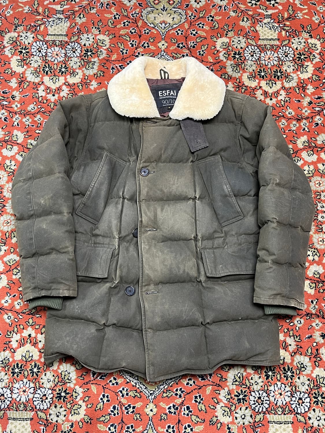 [M] 에스파이 왁스 코튼 덕다운 패딩 자켓 상품이미지1