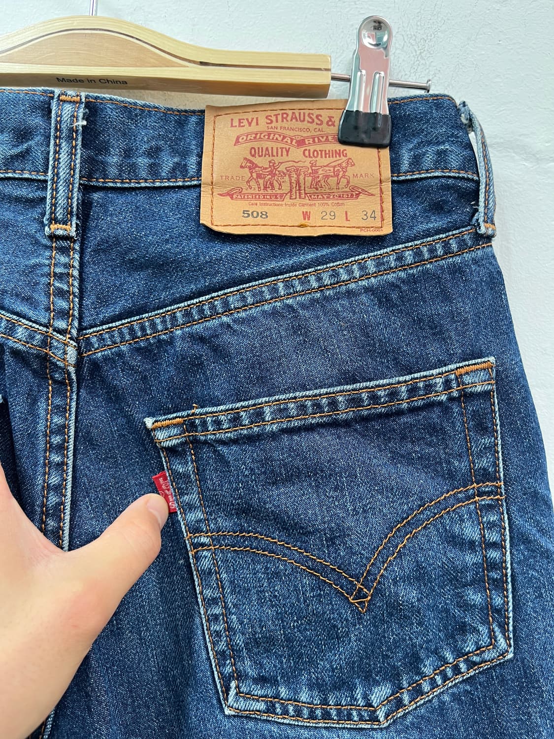 Levis 508 데님팬츠 W29 상품이미지5