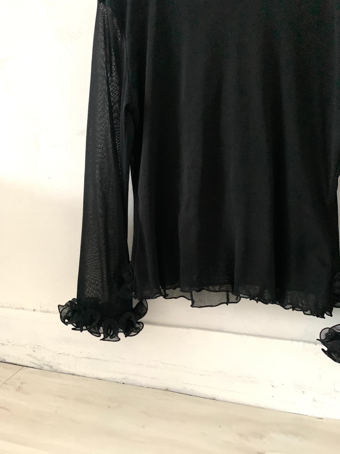 Sleeveless Layered Frill Mesh Cardigan 상품이미지10