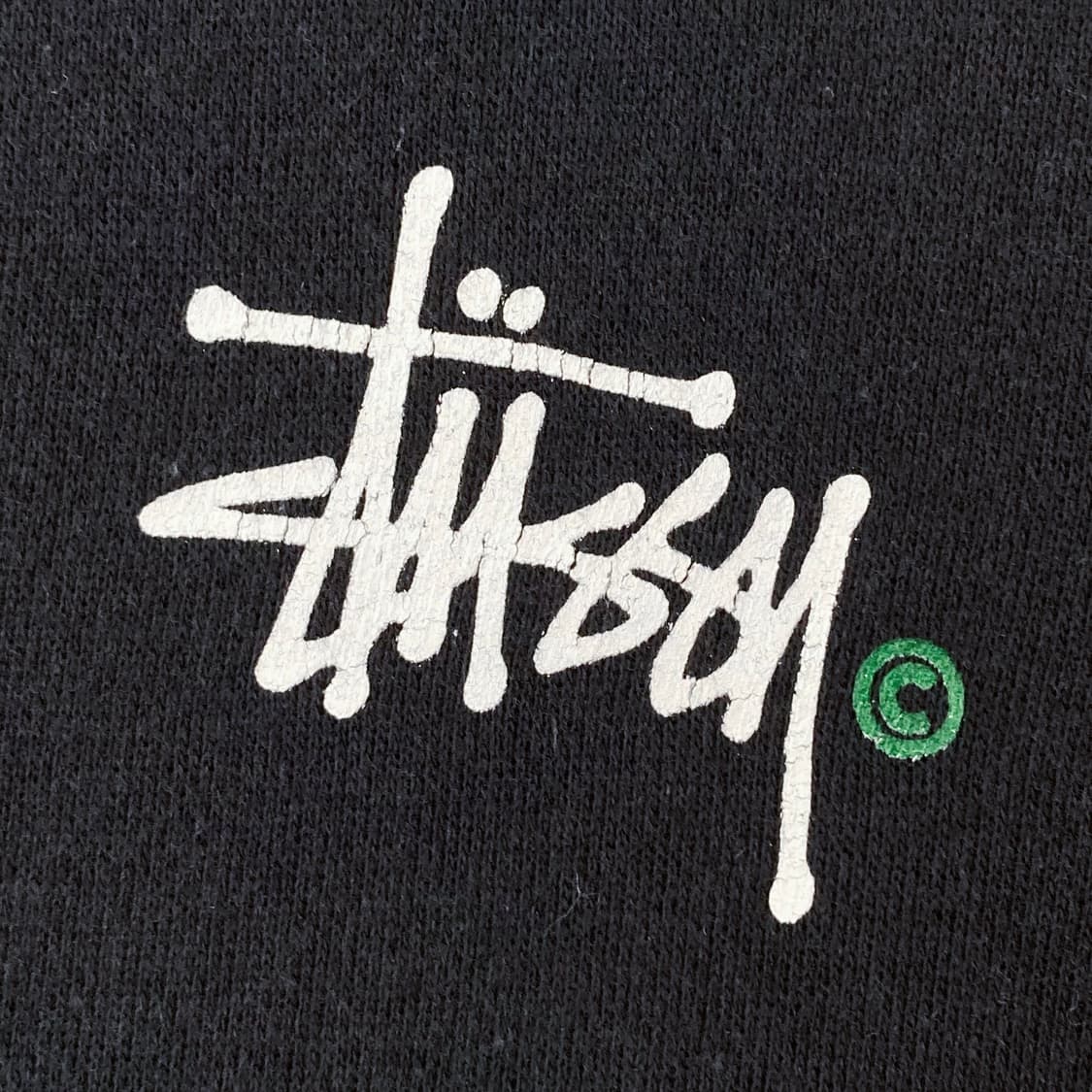 스투시 빅 스탁 로고 블랙 스웻 맨투맨 상품이미지5