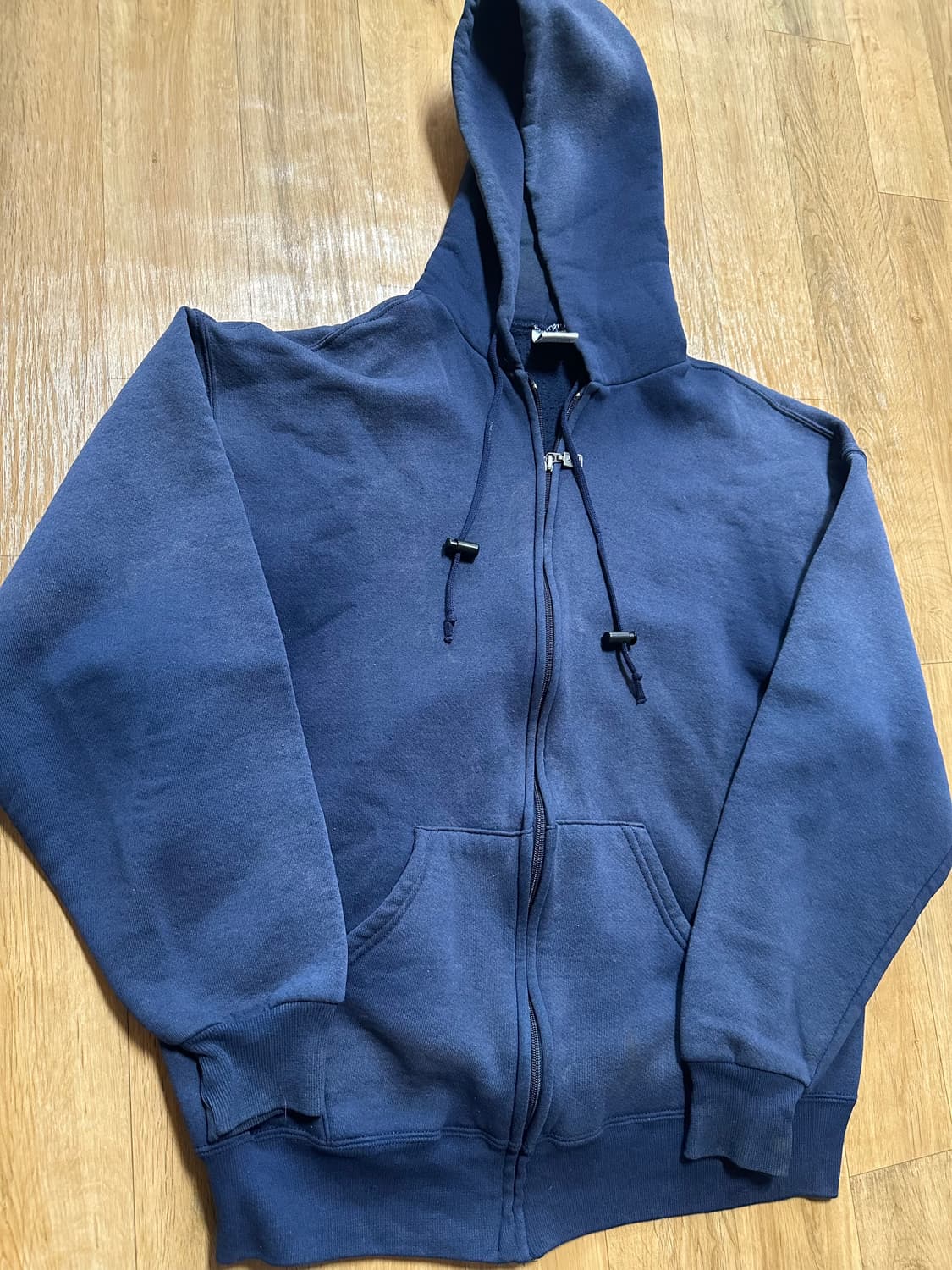 90s sunfaded russell hoodie zip up L 상품이미지2