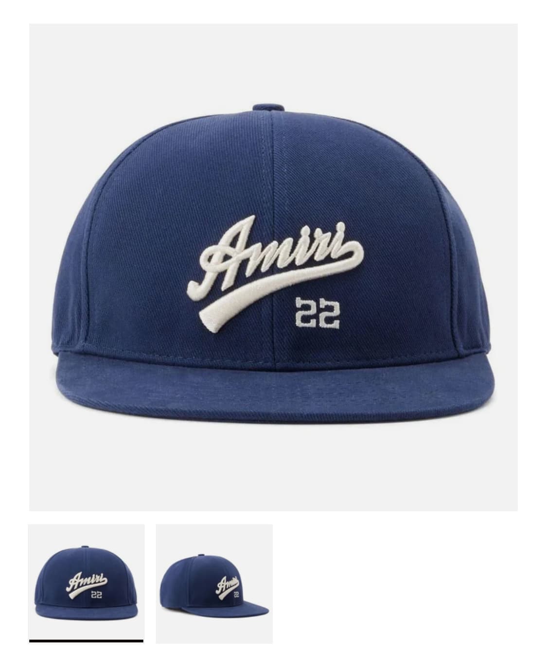 Amiri 캡 모자Embroidery 22 Fitted Cap Blue  상품이미지4