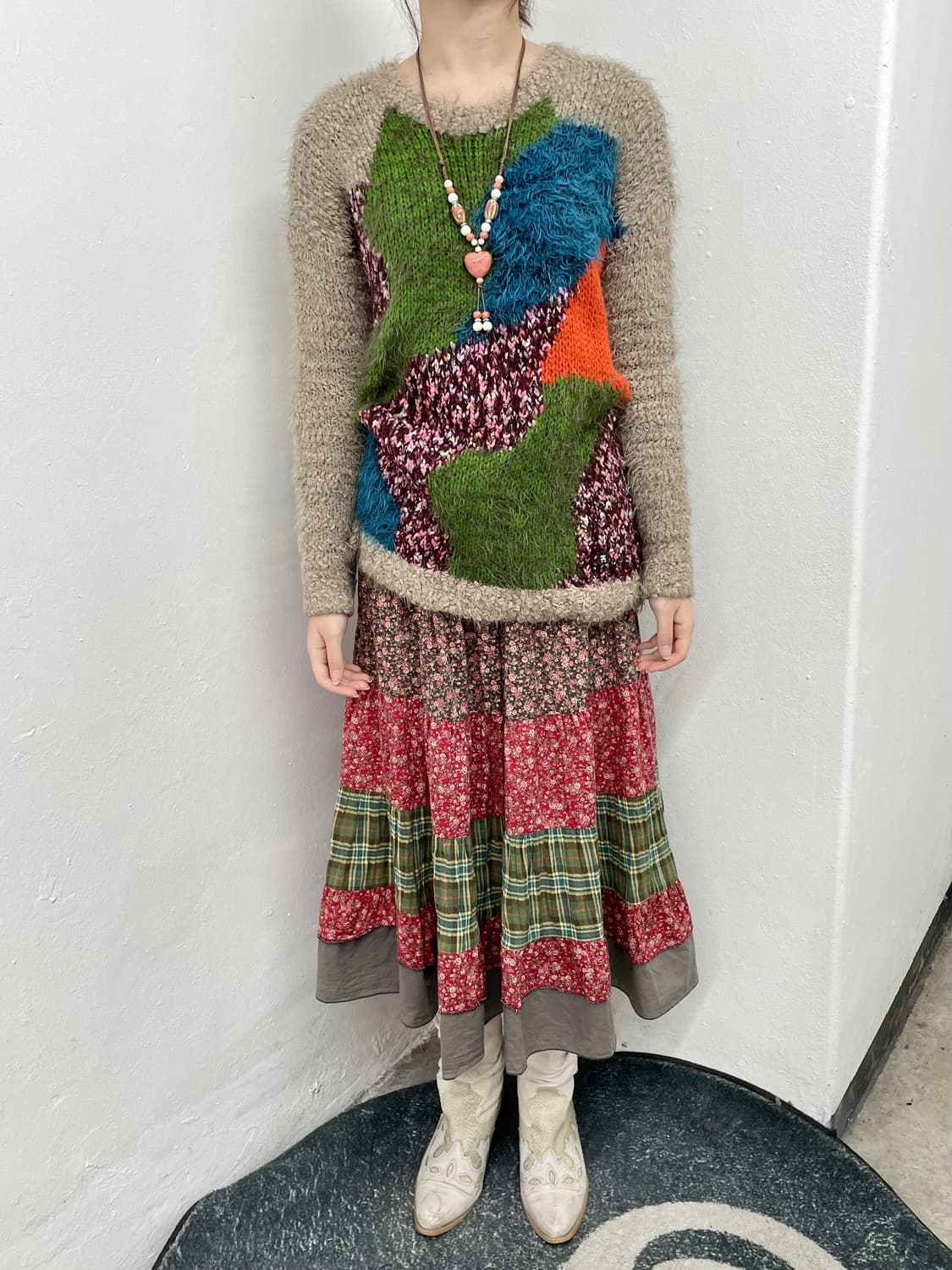 모리 플로럴 캉캉 스커트 상품이미지3