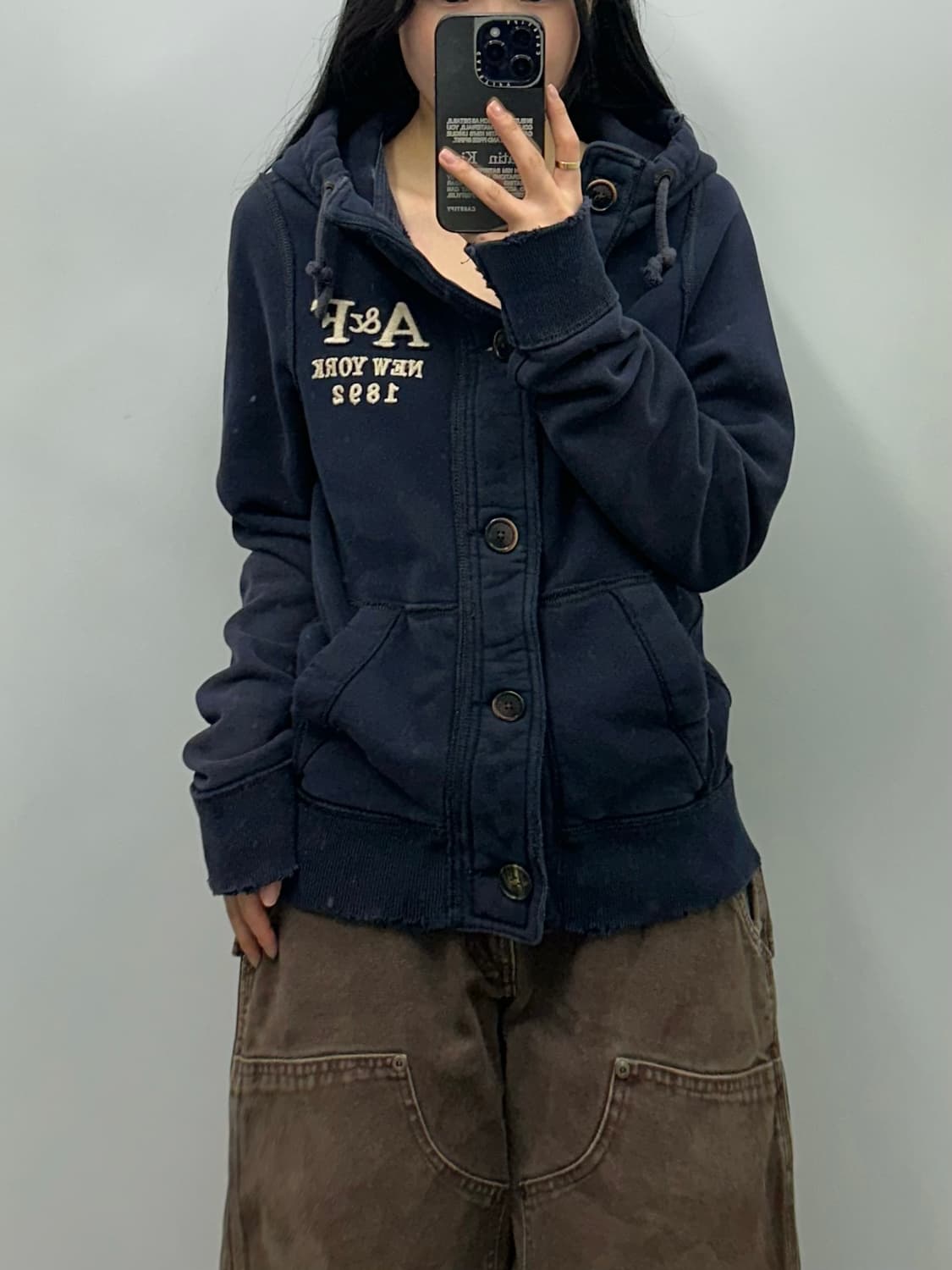 아베크롬비 y2k 와투케 버튼 후드집업  상품이미지1