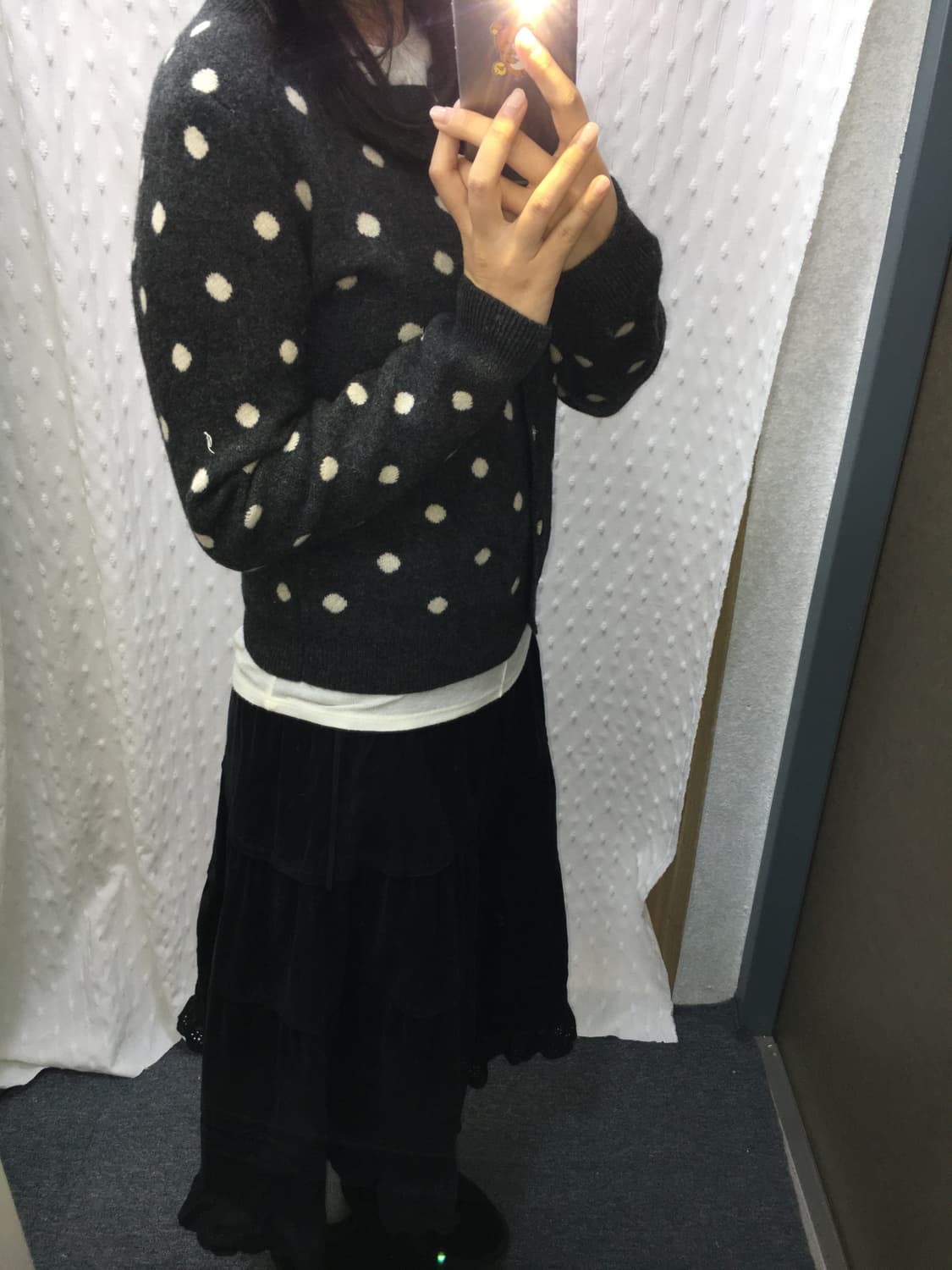 니코앤드 울 도트 가디건 상품이미지4