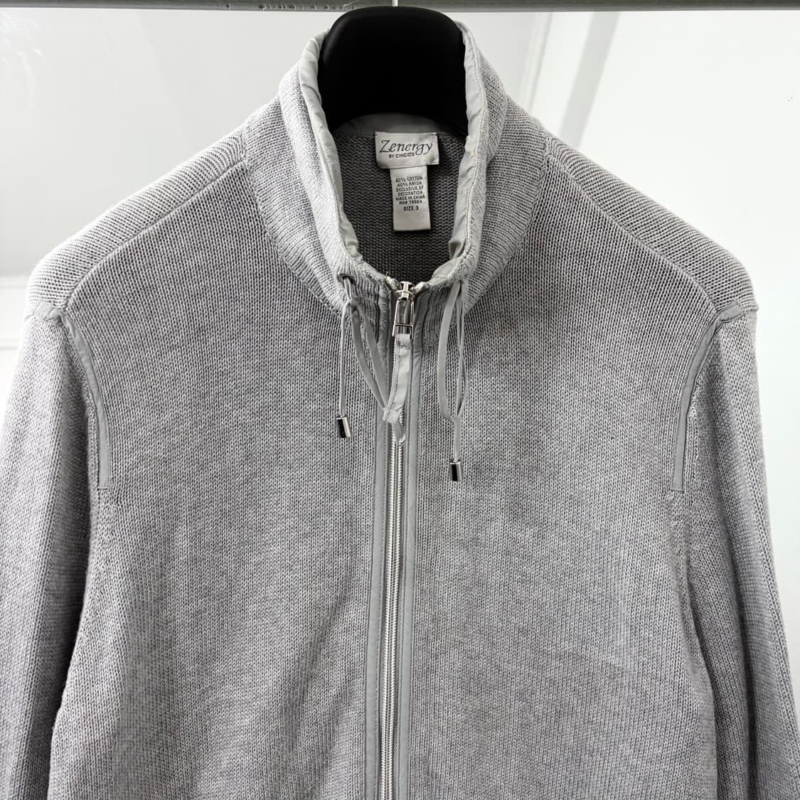 Zenergy By Chicos 나일론 믹스드 니트 자켓 상품이미지6