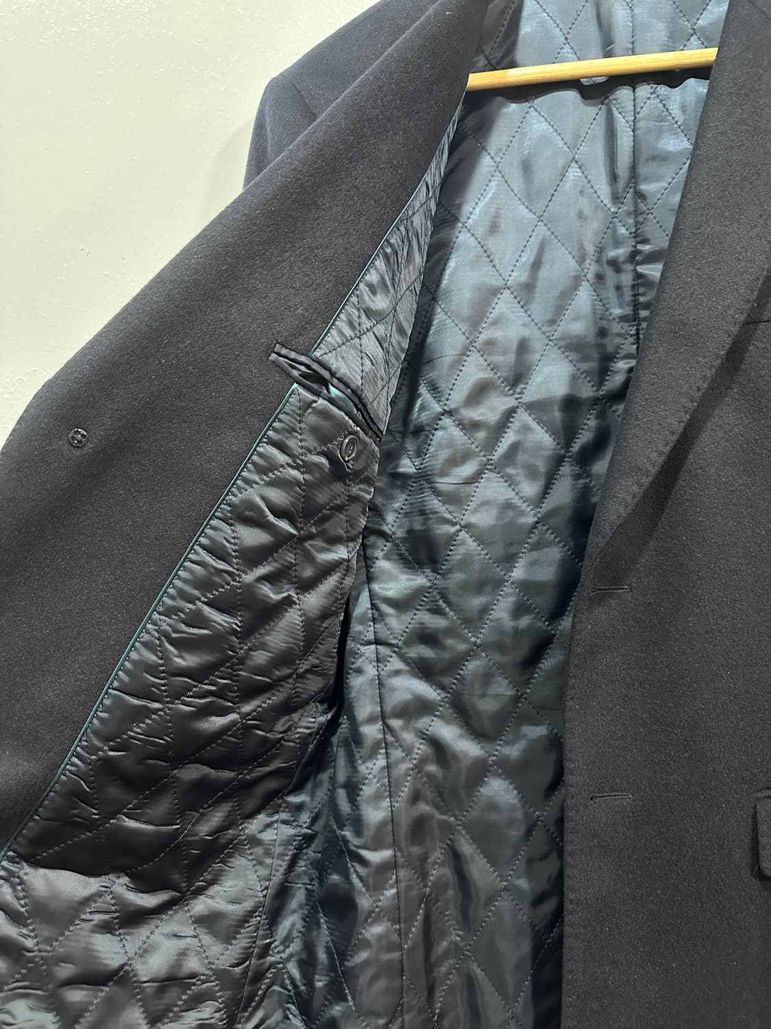 코모도스퀘어 캐시미어100 다크네이비 코트 상품이미지3