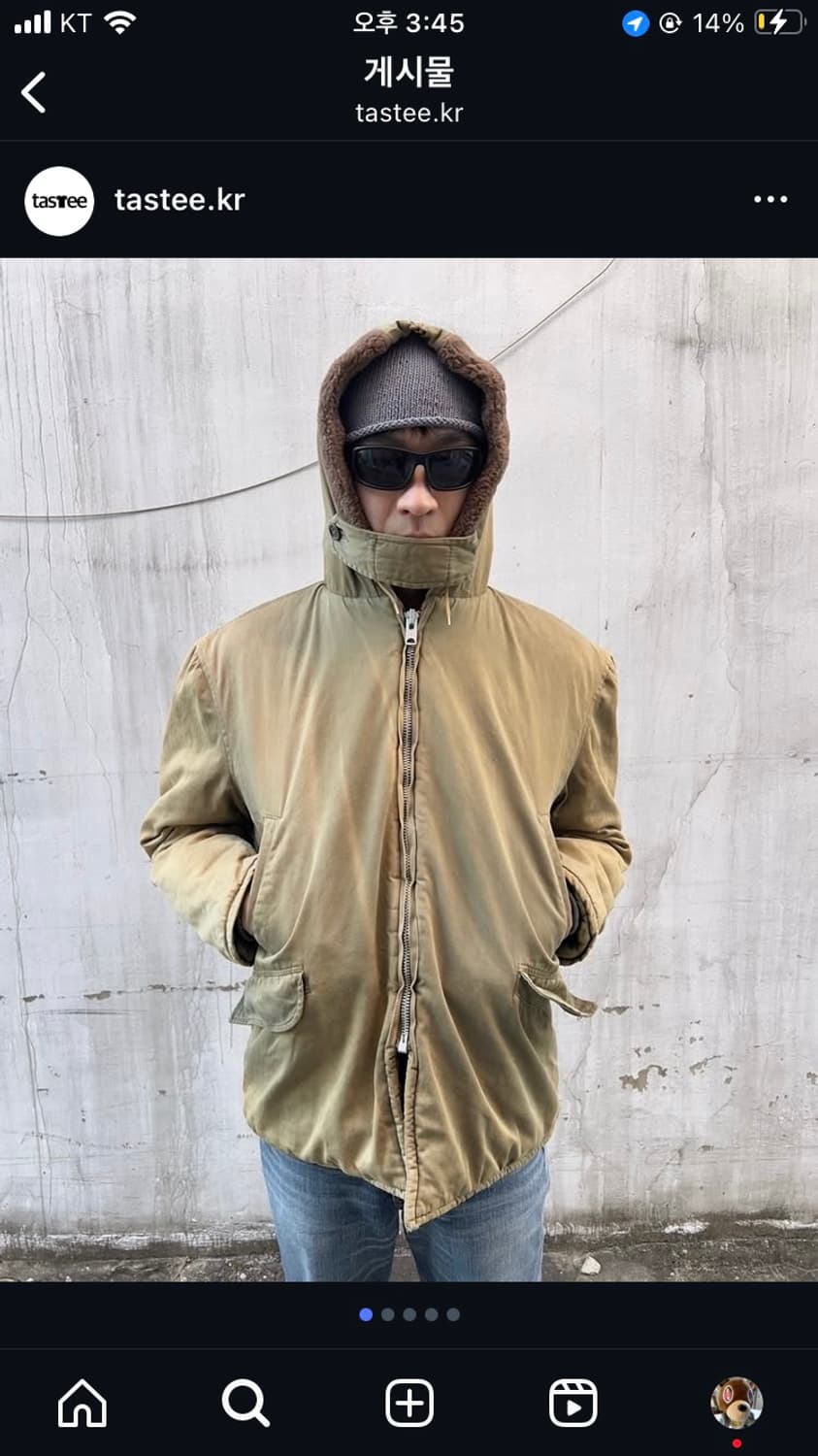 70s 선페이드 밀리터리 파카 상품이미지1