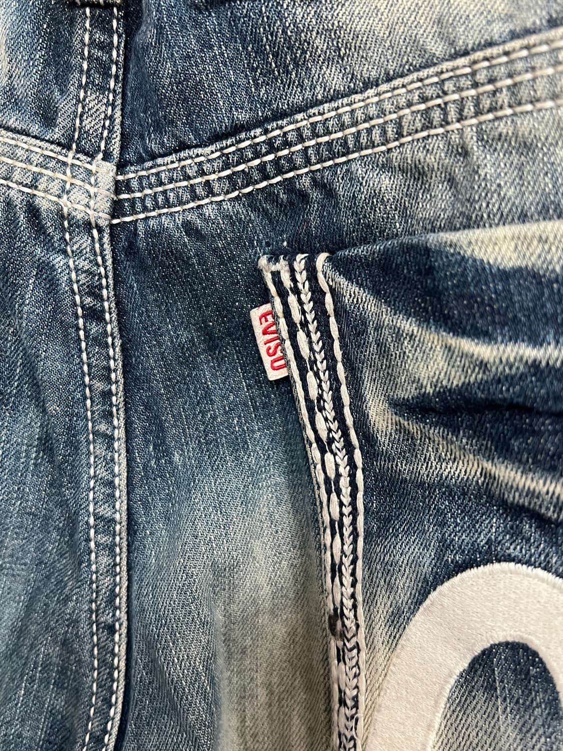 Evisu 에비수 타이다이 워싱 데님 팬츠 상품이미지4