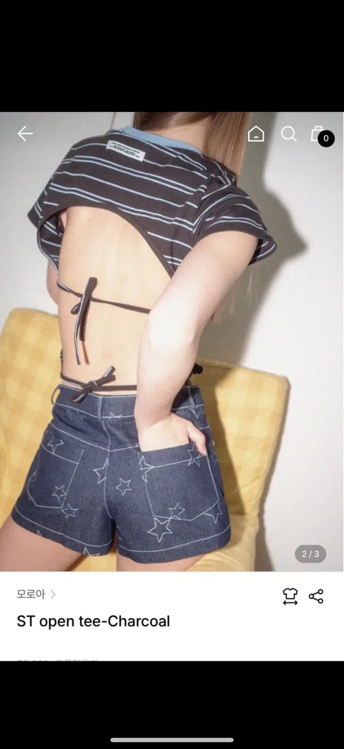 모로아 ST open tee-Charcoal 상품이미지1