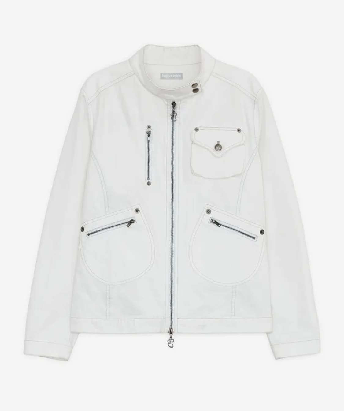 허그유어스킨 라이더 코튼 자켓 오프화이트 상품이미지1