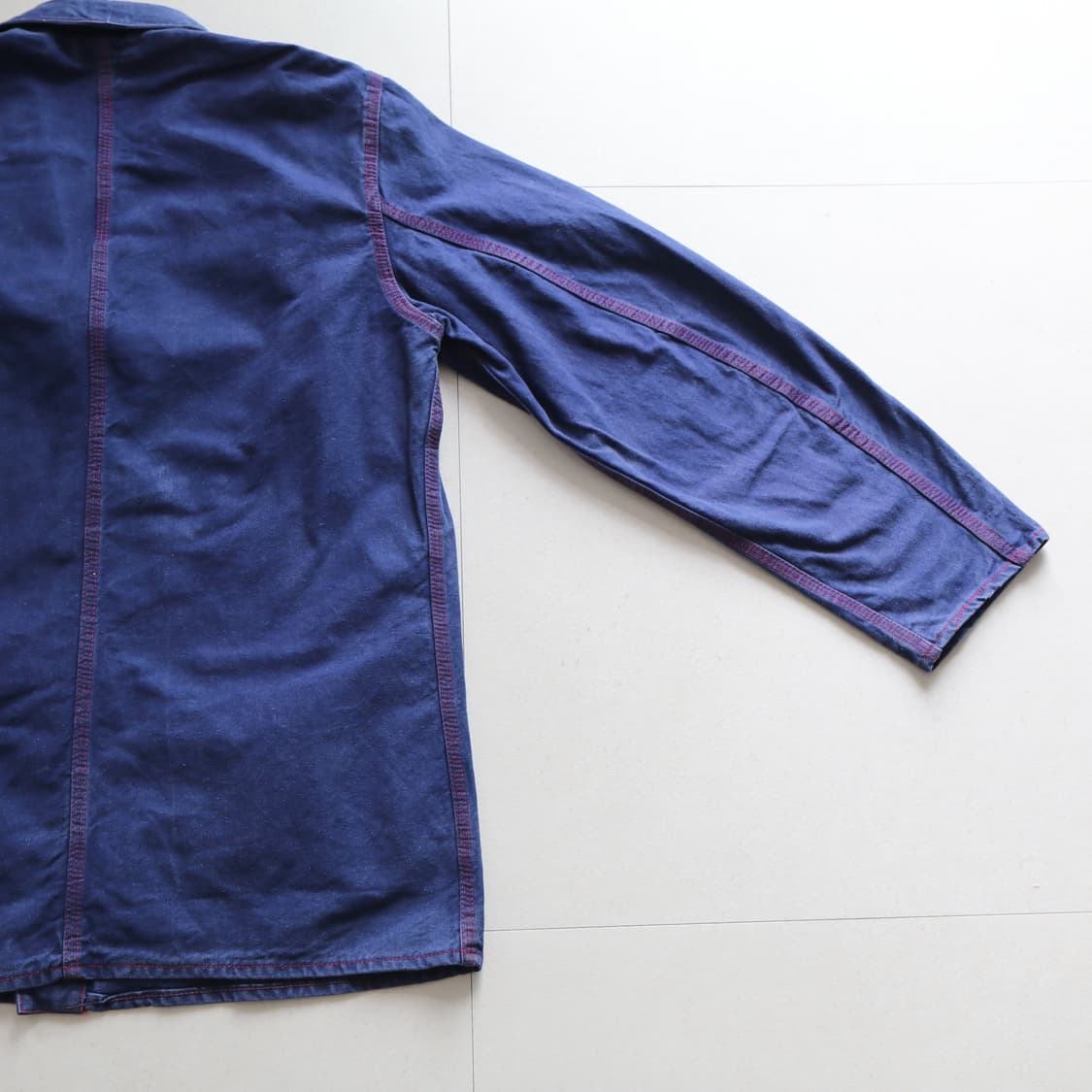 70s 프렌치 Fristads  노치드 라펠 리벳 초어 워크자켓(105) 상품이미지10