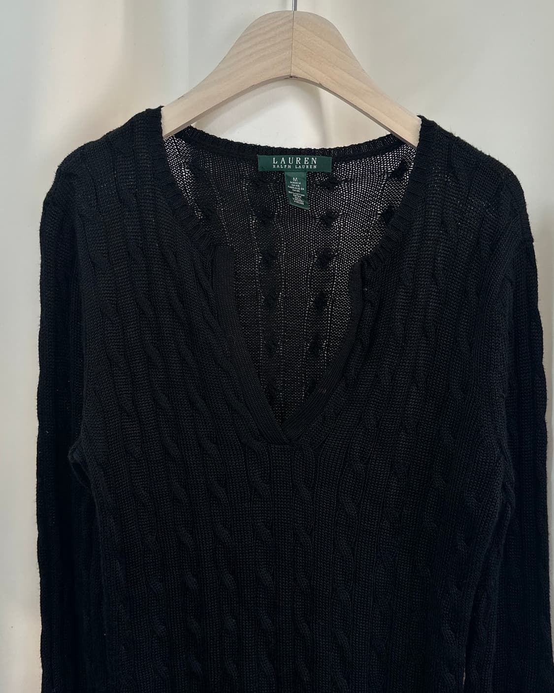 [LAUREN RALPH LAUREN] V neck cable knit 상품이미지3