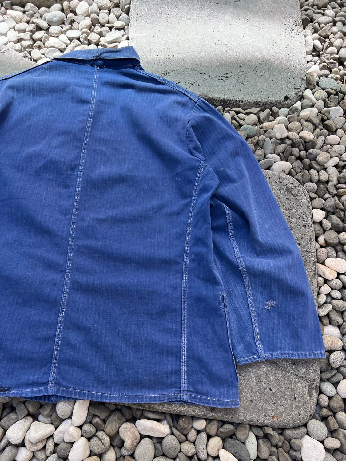 VINTAGE HARD FADED BLUE HBT 헤링본프렌치워크자켓 상품이미지8